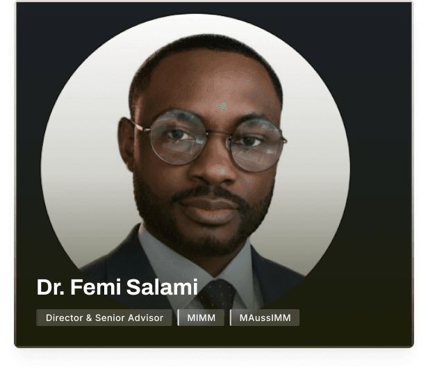 Dr. Femi Salami - Director & Senior Advisor